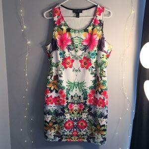 Floral Bodycon Dress 1XL